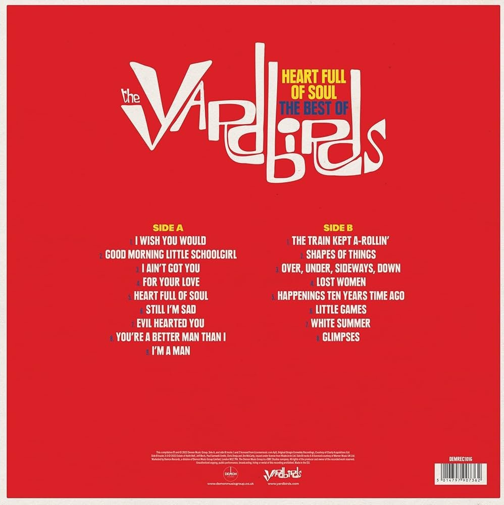 THE YARDBIRDS - Heart Full Of Soul : The Best Of (140 Gram Vinyl) - Imagen 2