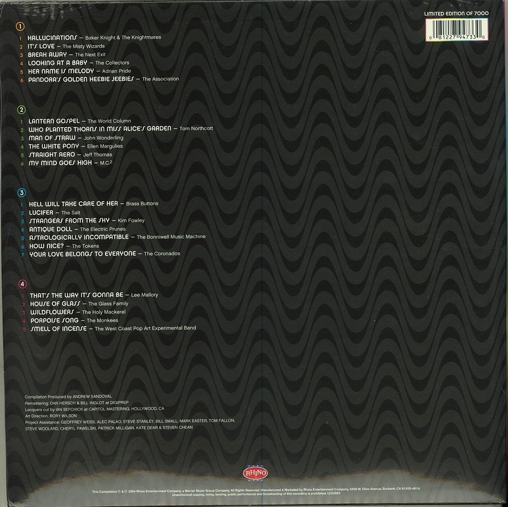 Hallucinations: Psychedelic Pop Nuggets From The WEA Vaults x 2LP RSD 2016 - Imagen 2