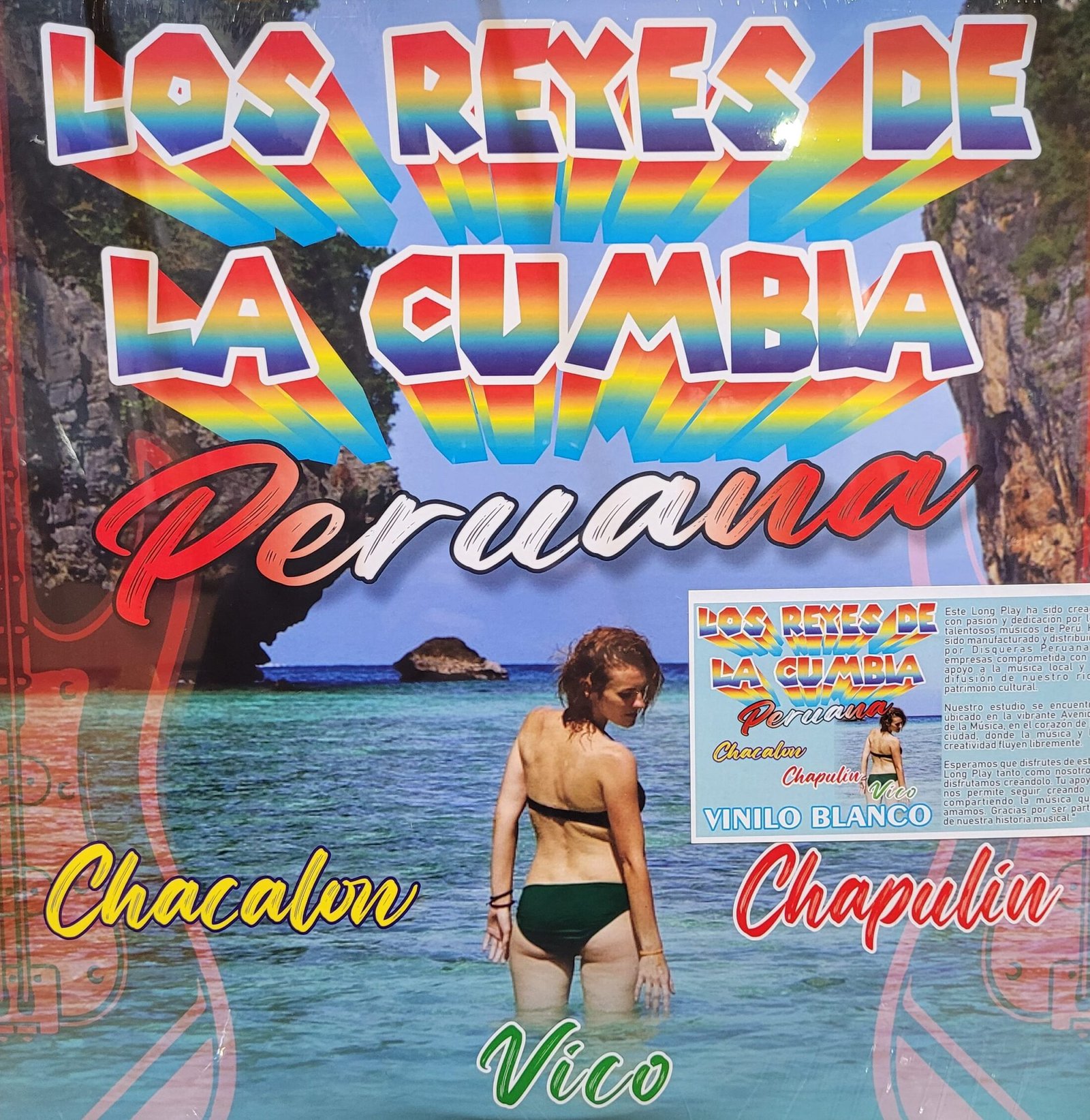 LOS REYES DE LA CUMBIA PERUANA - Chacalón, Vico y Chapulín - Vinilo Blanco