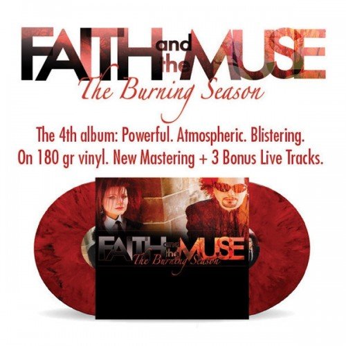 FAITH AND THE MUSE– The Burning Season – Limited Double Red & Black Marbled Gatefold Vinyl (Limited to 250 copies) - Imagen 3