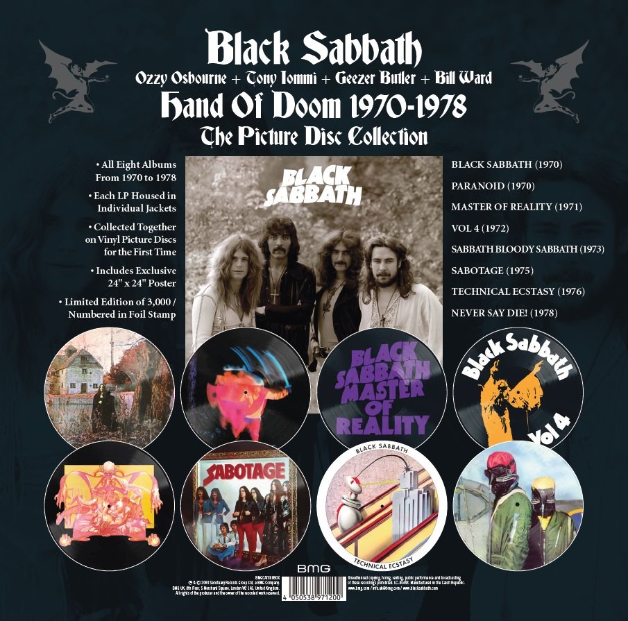 BLACK SABBATH - Hand Of Doom 1970-1978 (The Picture Disc Collection) (Box Set) (8 Lp's) - Imagen 4