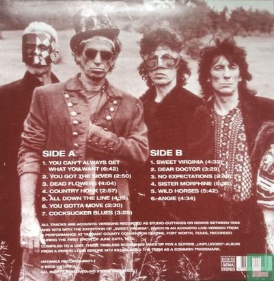 THE ROLLING STONES - EACH STONE UNPLUGGED - Bootleg - Imagen 2