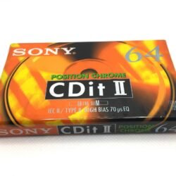 CASSETTE SONY  CDit II - Type II Bias High - Chrome  64 Min. - Nuevo y Sellado