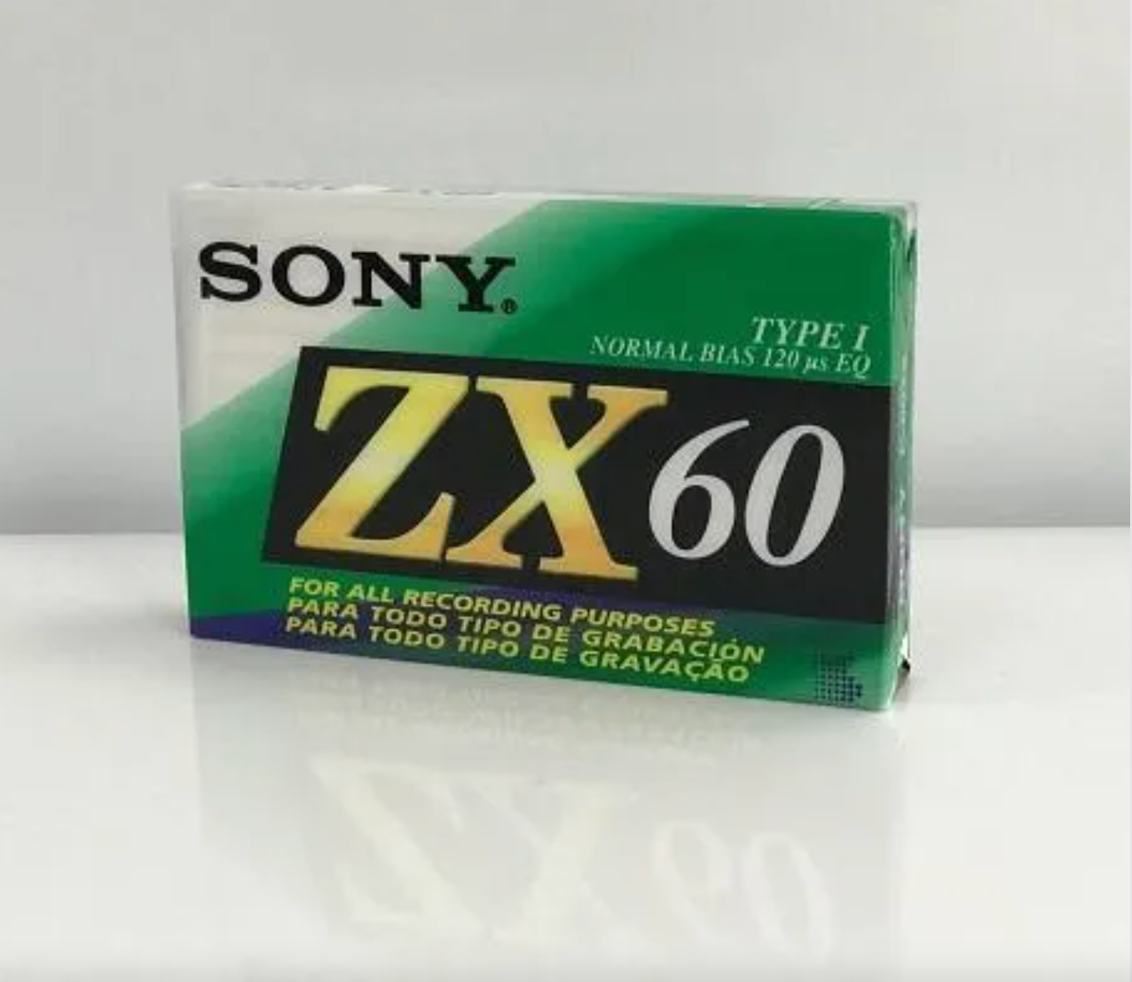 CASSETTE SONY ZX60 - Type I - IEC I - Normal Position - Nuevo y Sellado