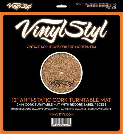 SLIPMAT 12" Anti-Static Cork Turntable Mat