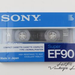 CASSETTE SONY  SUPER EF90 - Type I Normal Position - Nuevo y Sellado