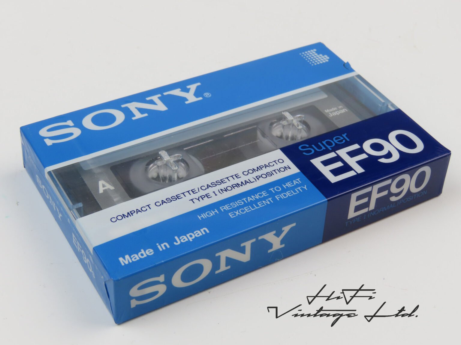 CASSETTE SONY SUPER EF90 - Type I Normal Position - Nuevo y Sellado - Imagen 2