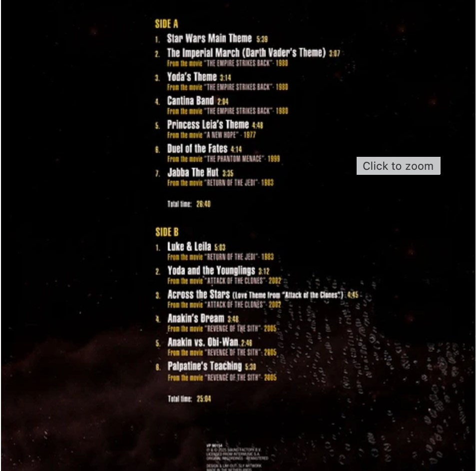 Global Stage Orchestra - Star Wars - The Themes (Color Vinyl) - Imagen 2