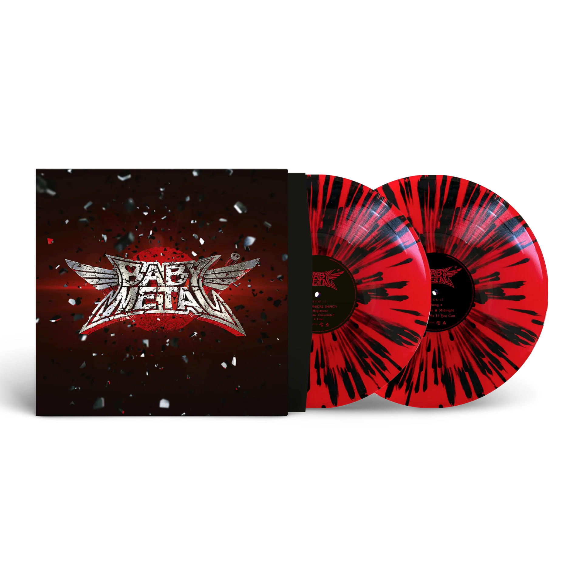 BABYMETAL - Babymetal (Red & Black Splatter Vinyl) (2LP) - Imagen 2
