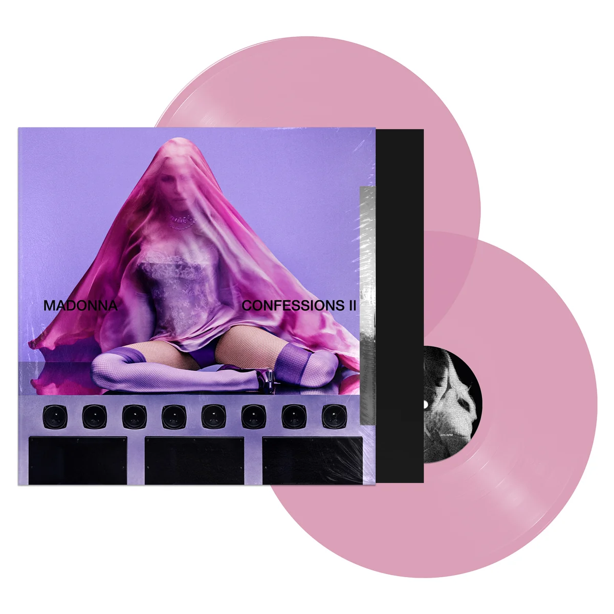 MADONNA - Confessions II (Expanded Version) (Double Sided Poster) (Translucent Pink 2LP) - Imagen 2