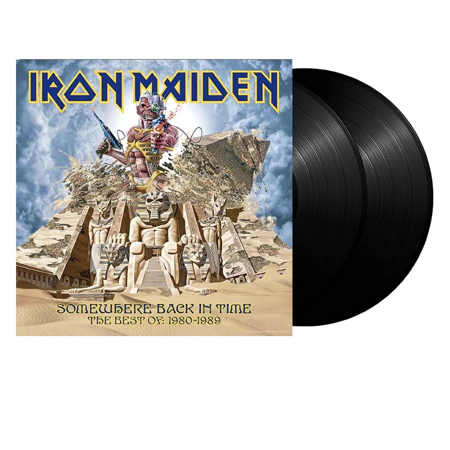 PREVENTA : IRON MAIDEN - Somewhere Back in Time: The Best of 1980-1989 (2LP) - Imagen 2